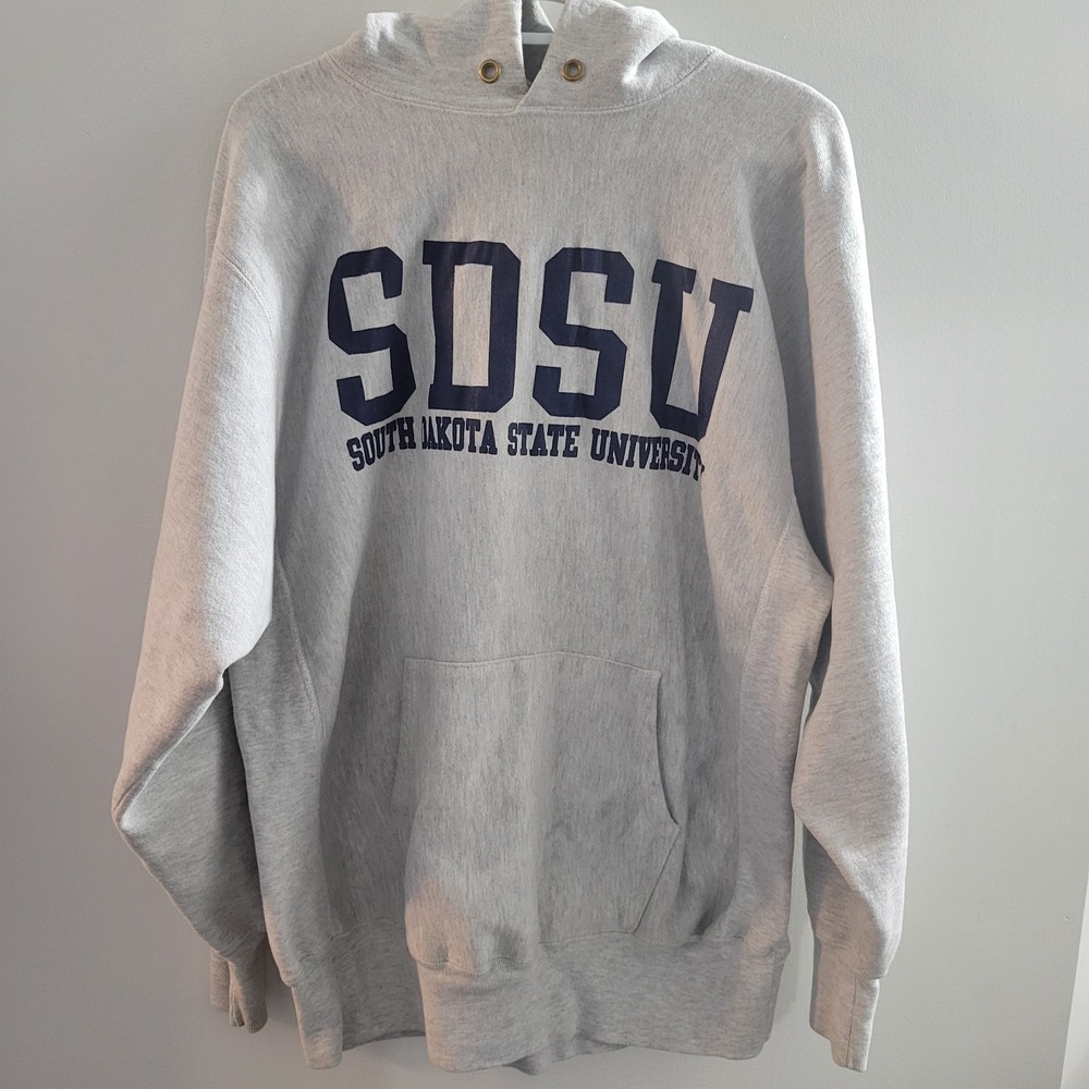 VTG Champion Reverse Weave South Dakota State University Hoodie Size 2XL Rare